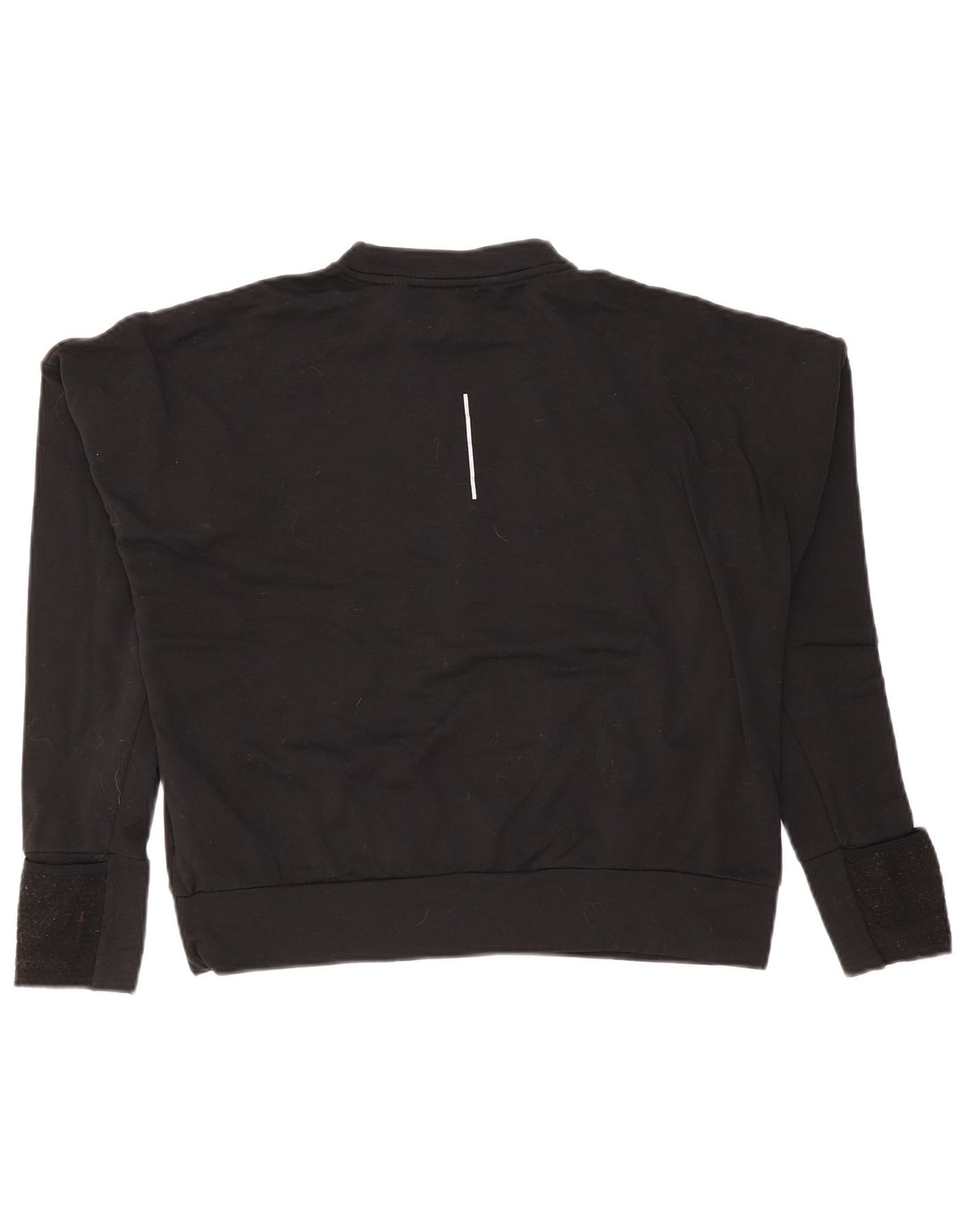 NIKE Womens Dri Fit Sweatshirt Jumper UK 14 Medium Black Polyester