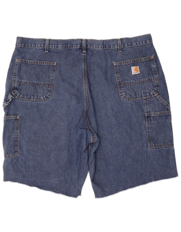 Carhartt muške široke kargo kratke hlače originalnog kroja W46 3XL, plavi pamuk