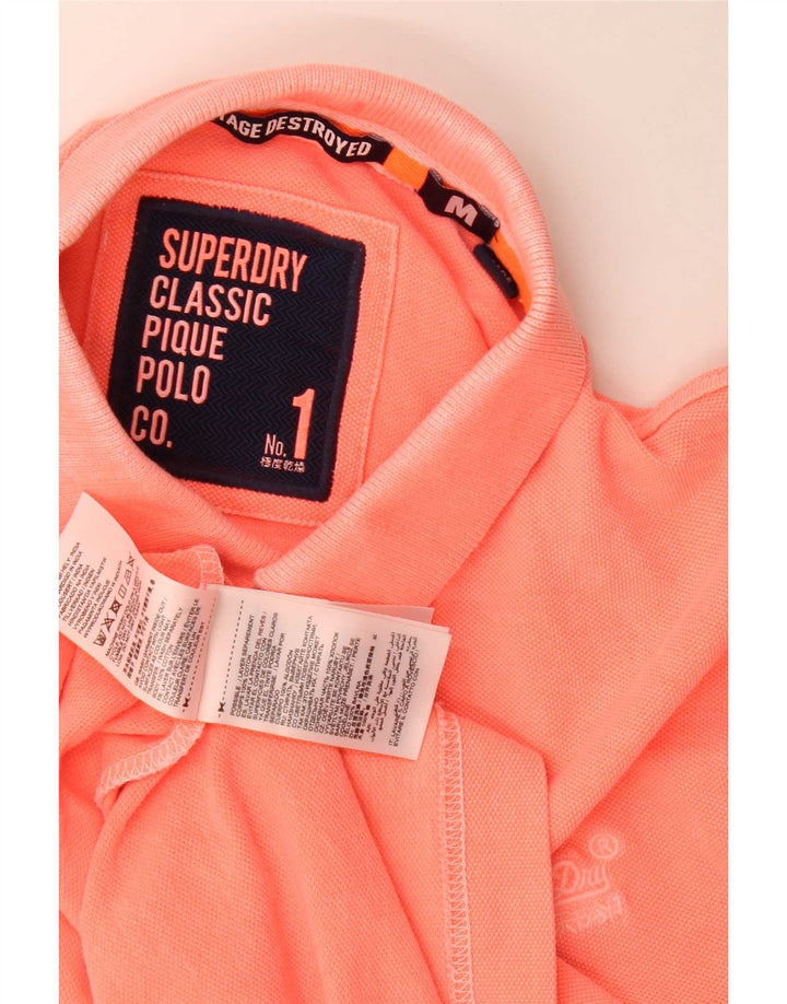 Superdry muška polo majica Srednje ružičasti pamuk