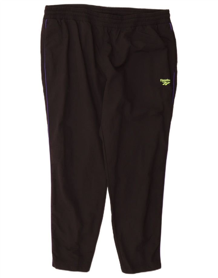 Reebok muške trenirke XL crne najlonske hlače