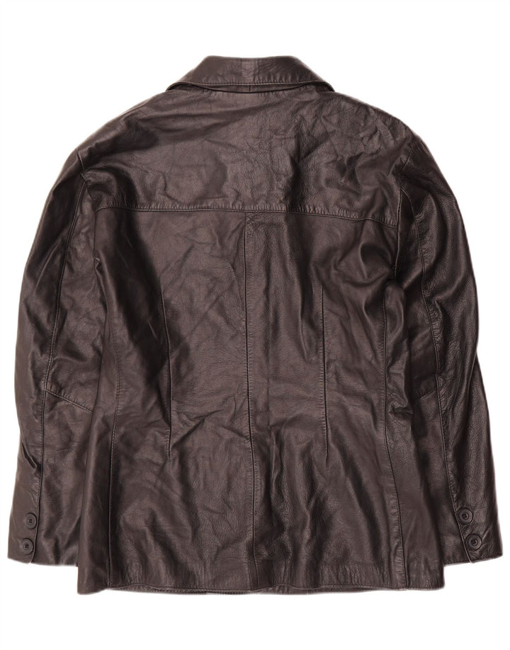 Vintage ženska kožna jakna IT 48 XL crna koža