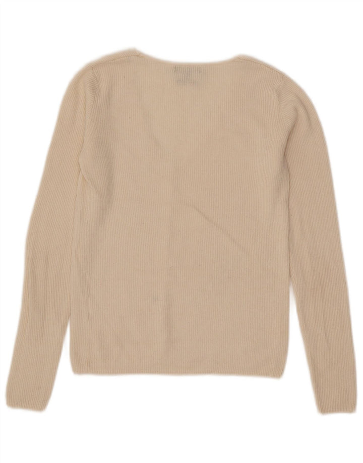 Massimo Dutti ženski kratki kardigan pulover UK 8 Small Off White
