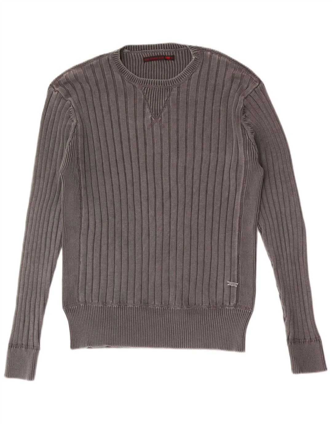 Levi's muški pulover s okruglim izrezom Veliki sivi pamuk