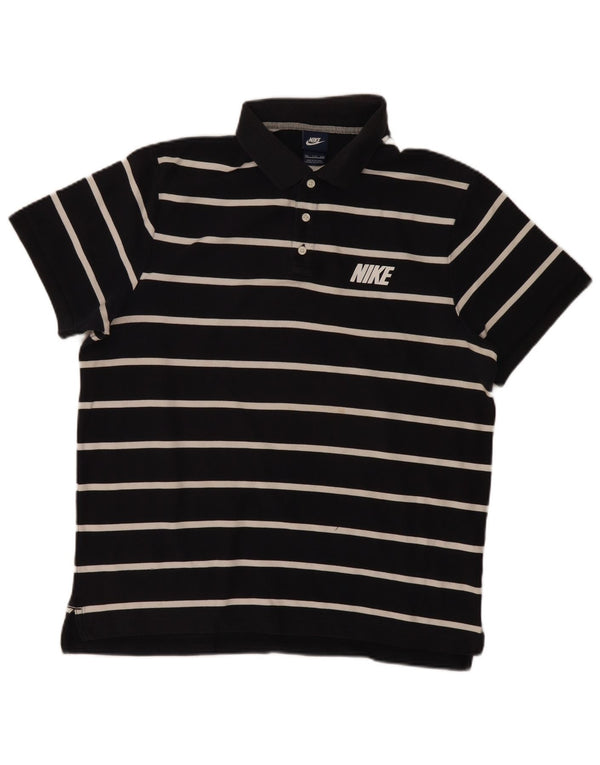 NIKE muška polo majica 2XL tamnoplavi pamuk na pruge