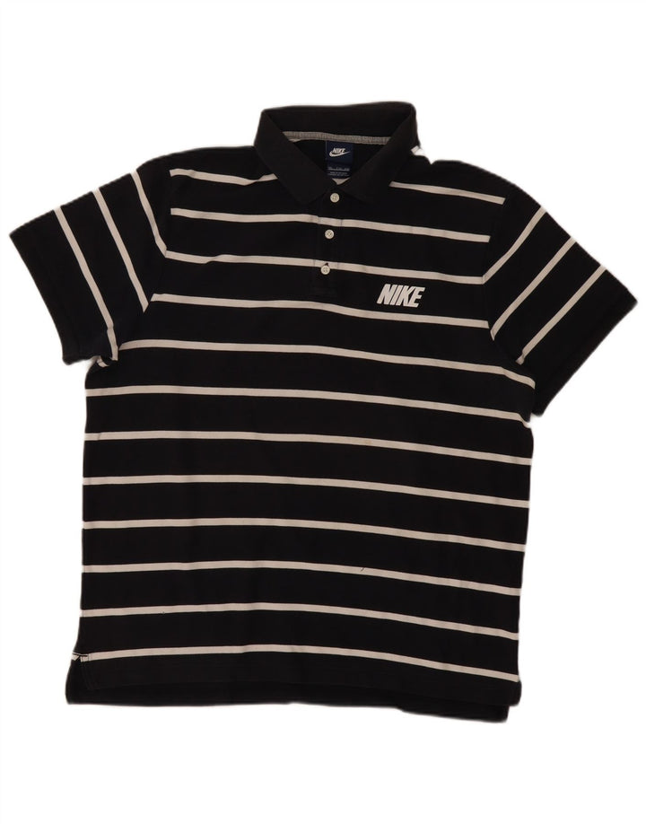NIKE muška polo majica 2XL tamnoplavi pamuk na pruge