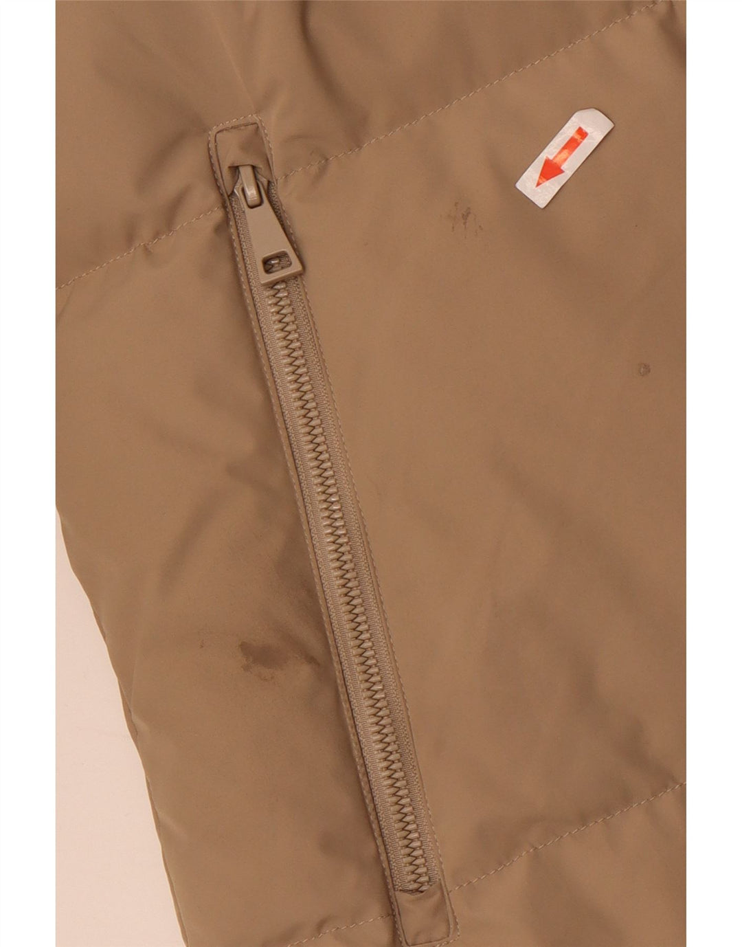 Massimo Dutti ženska prevelika podstavljena jakna s kapuljačom UK 6 XS bež poliester