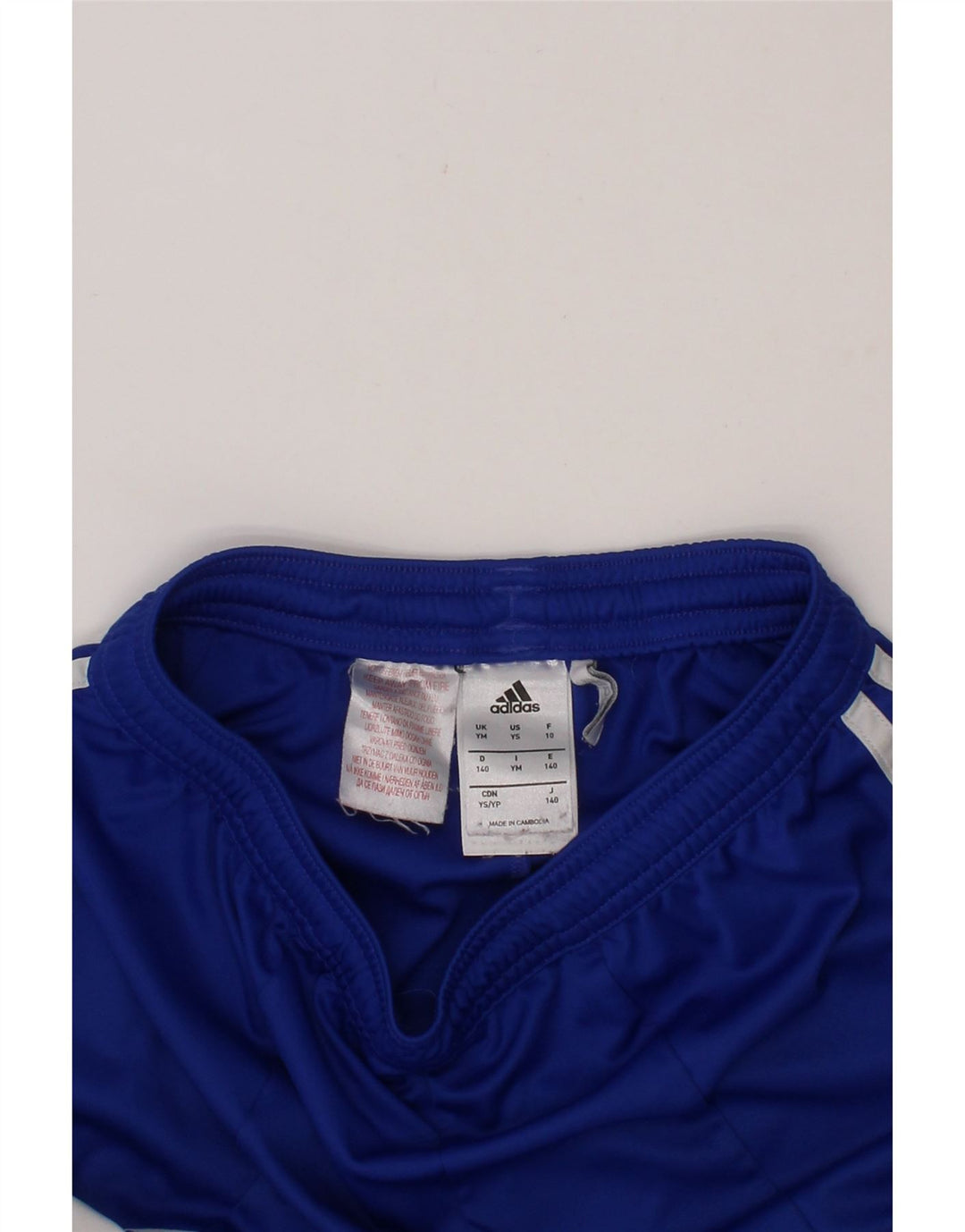 ADIDAS Boys Sport Shorts 9-10 Years Medium  Blue Colourblock Polyester Vintage Adidas and Second-Hand Adidas from Messina Hembry 