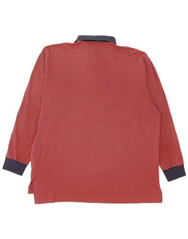 Polo Ralph Lauren muška ragbi polo majica dugih rukava XL pamuk s crvenim prugama