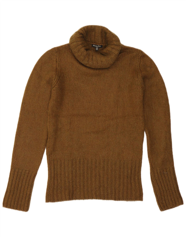 Massimo Dutti ženski džemper s rol izrezom UK 12 Srednji kaki akril