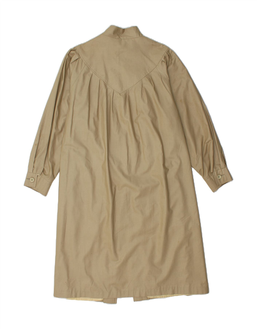 ASCOT Womens Overcoat UK 14 Large Beige Polyester Vintage Ascot and Second-Hand Ascot from Messina Hembry 