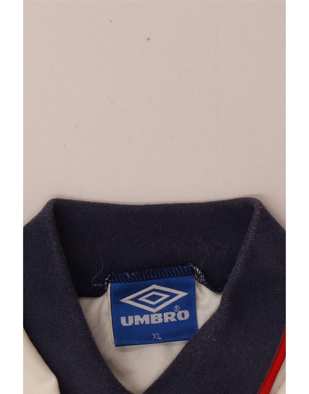 UMBRO Muška Engleska 1993-1994 Home Graphic Polo majica XL bijeli poliester