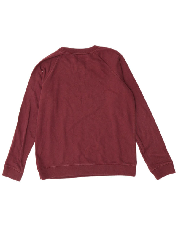 Jack Wills Ženska majica s kratkim rukavima UK 10 Mali bordo pamuk