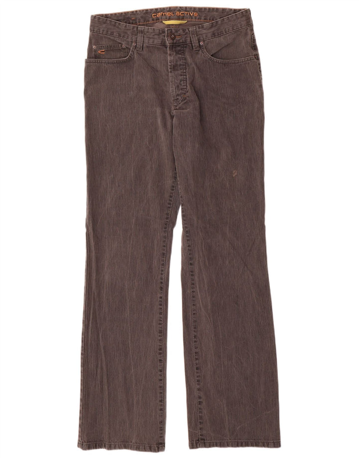 Camel Active muške ležerne hlače s bootcutom W34 L34 sivi pamuk