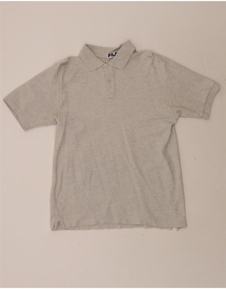 FILA Mens Polo Shirt Small Grey Vintage Fila and Second-Hand Fila from Messina Hembry 