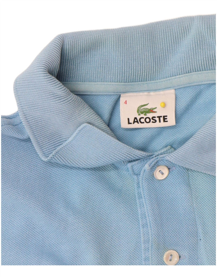 Lacoste muška polo majica veličine 4 srednje plavi pamuk