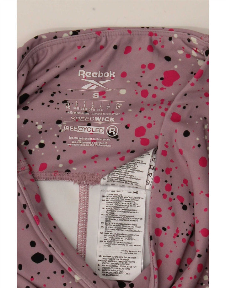 Reebok ženske tajice Speedwick UK 8/10 mali ružičasti točkasti poliester