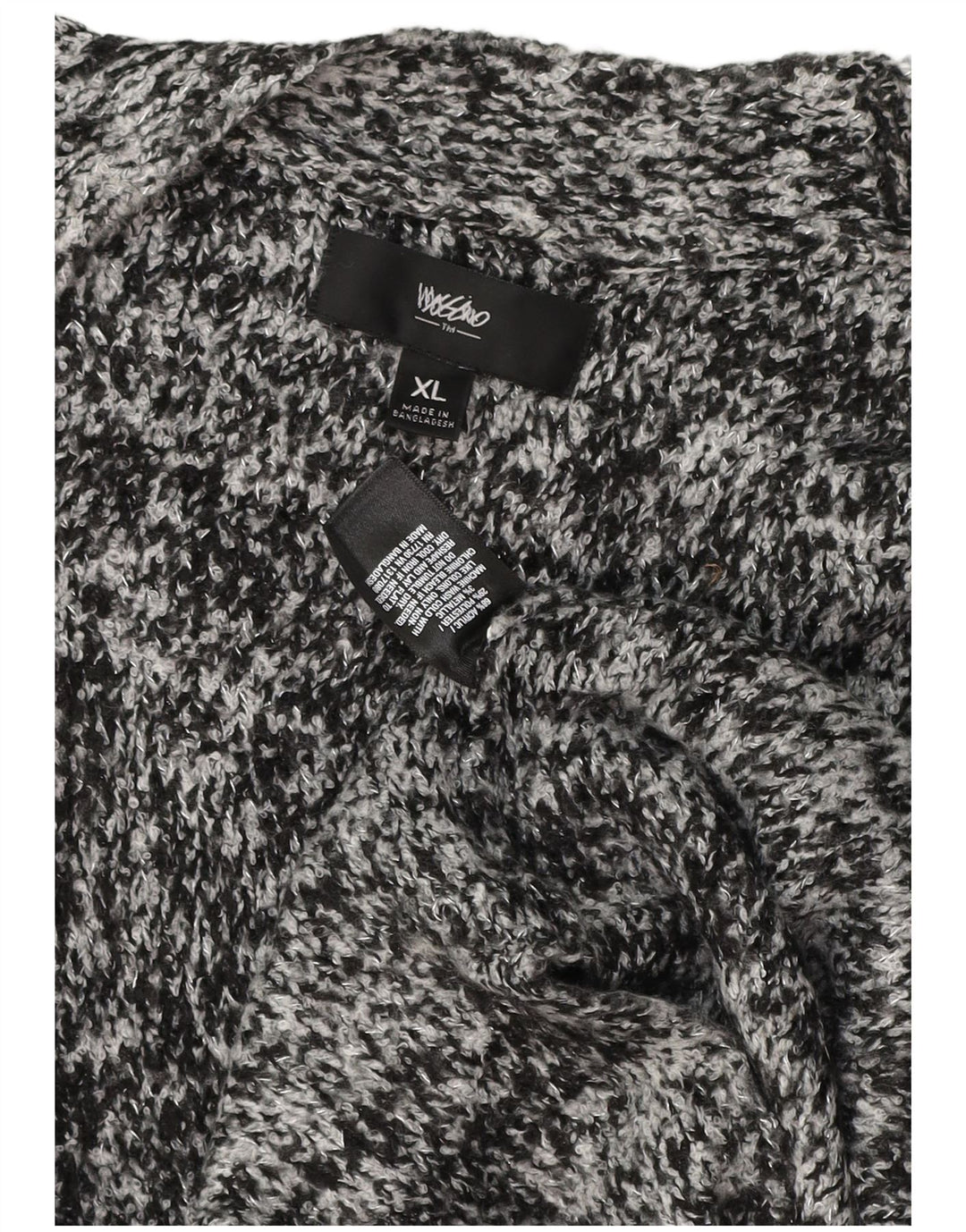 Mossimo ženski dugi kardigan pulover UK 18 XL sivi flekasti akril