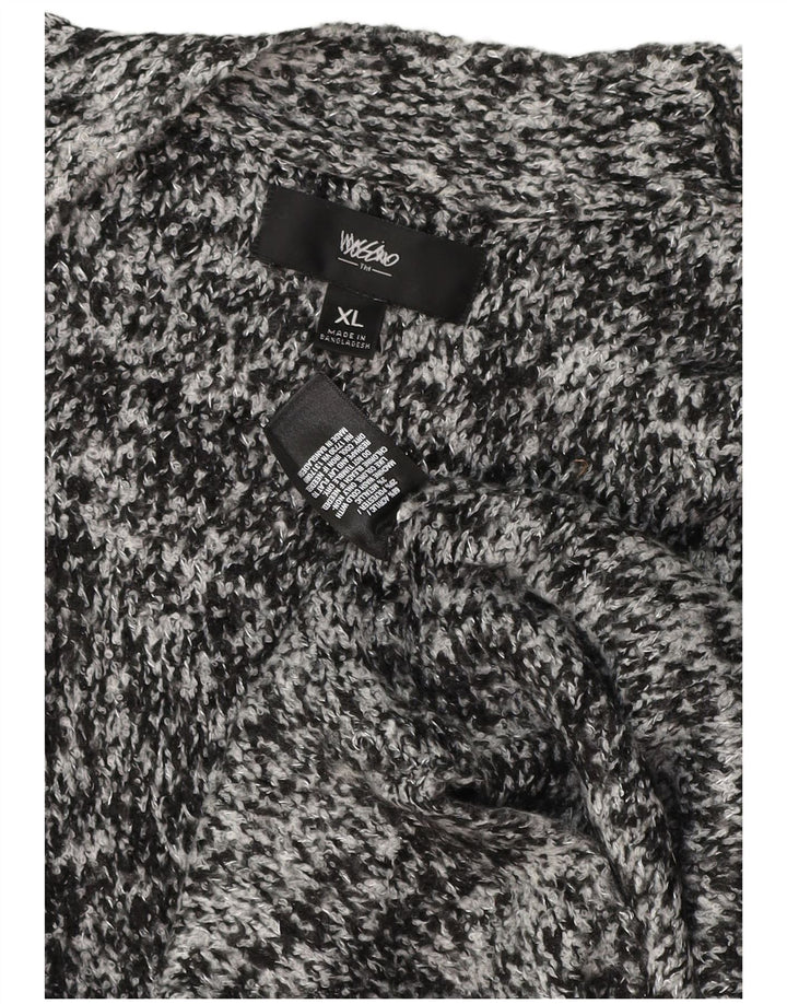 Mossimo ženski dugi kardigan pulover UK 18 XL sivi flekasti akril