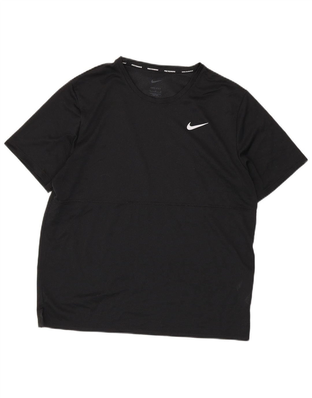 Nike Dri Fit majica za trčanje, veliki crni poliester