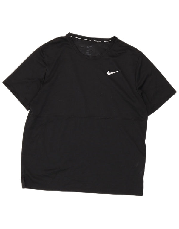 Nike Dri Fit majica za trčanje, veliki crni poliester