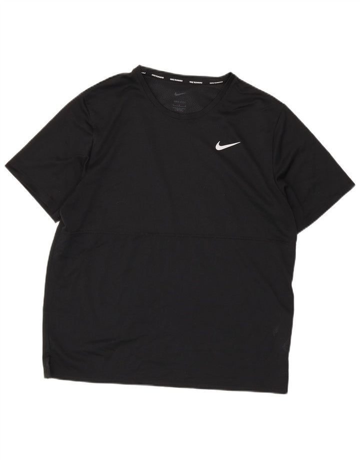 Nike Dri Fit majica za trčanje, veliki crni poliester