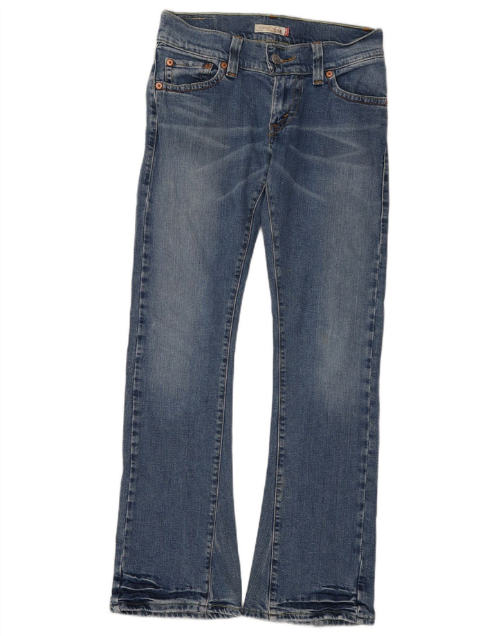 Levi's Ženske 504 Slouch Flared Jeans US 5 Srednje W28 L32 Plavi pamuk