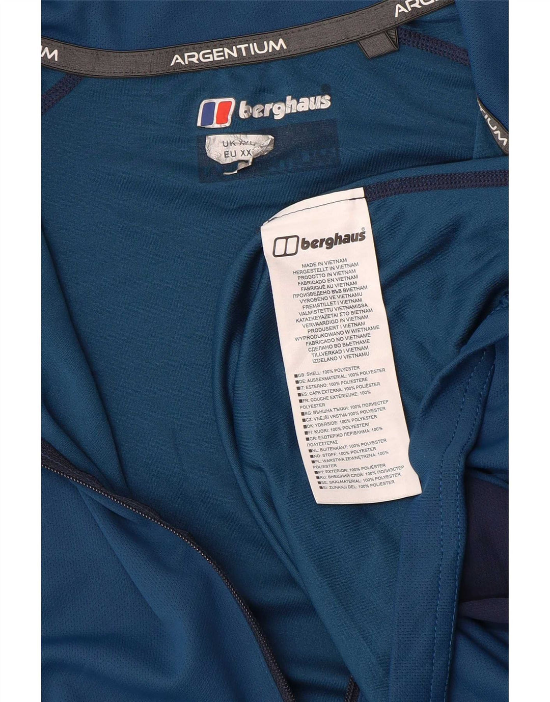 Berghaus muška trenirka s patentnim izrezom, gornji dio 2XL plave boje