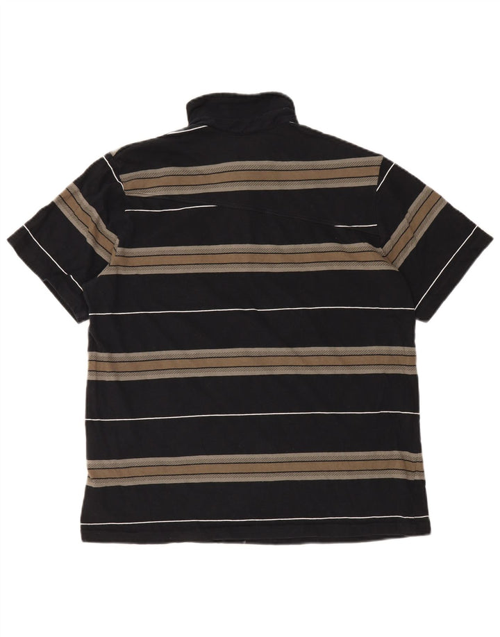 VOLCOM muška polo majica srednje crne pruge od pamuka
