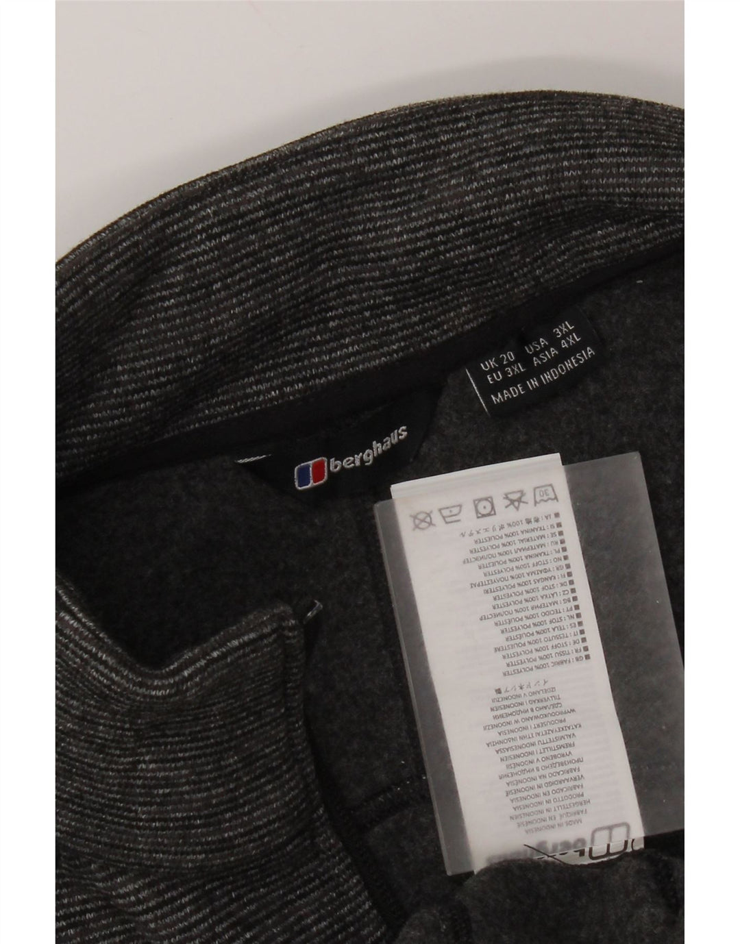 Berghaus ženska gornja jakna za trenirku UK 20 2XL poliester u sivim prugama