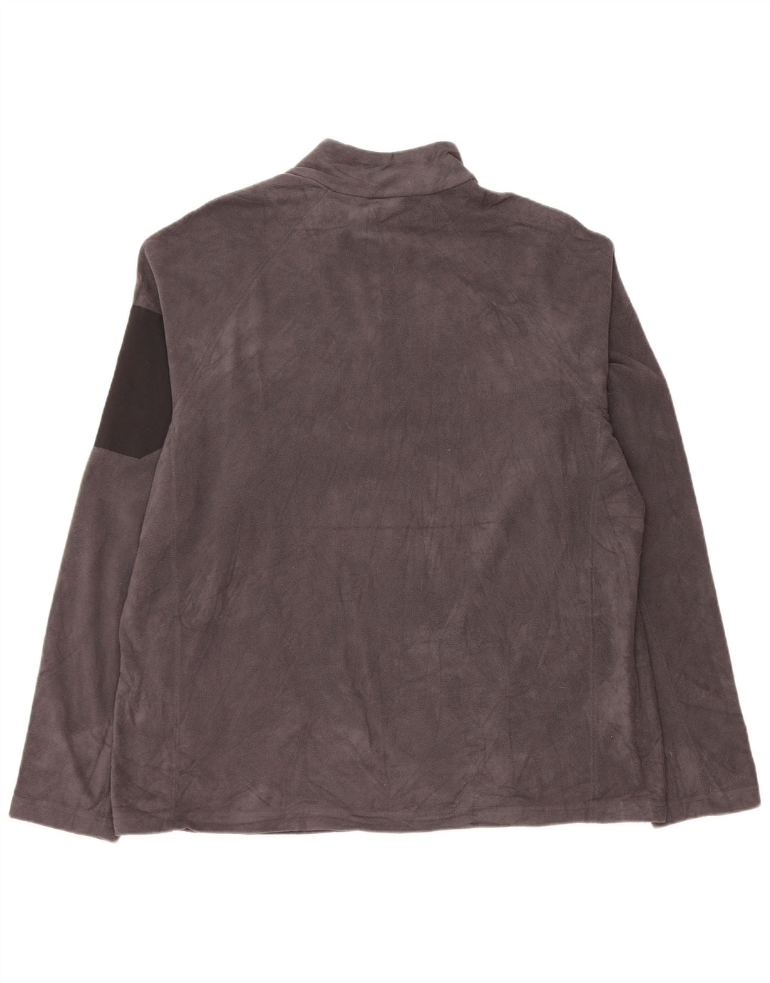 EDDIE BAUER Muški džemper od flisa s patentnim izrezom XL sivi poliester