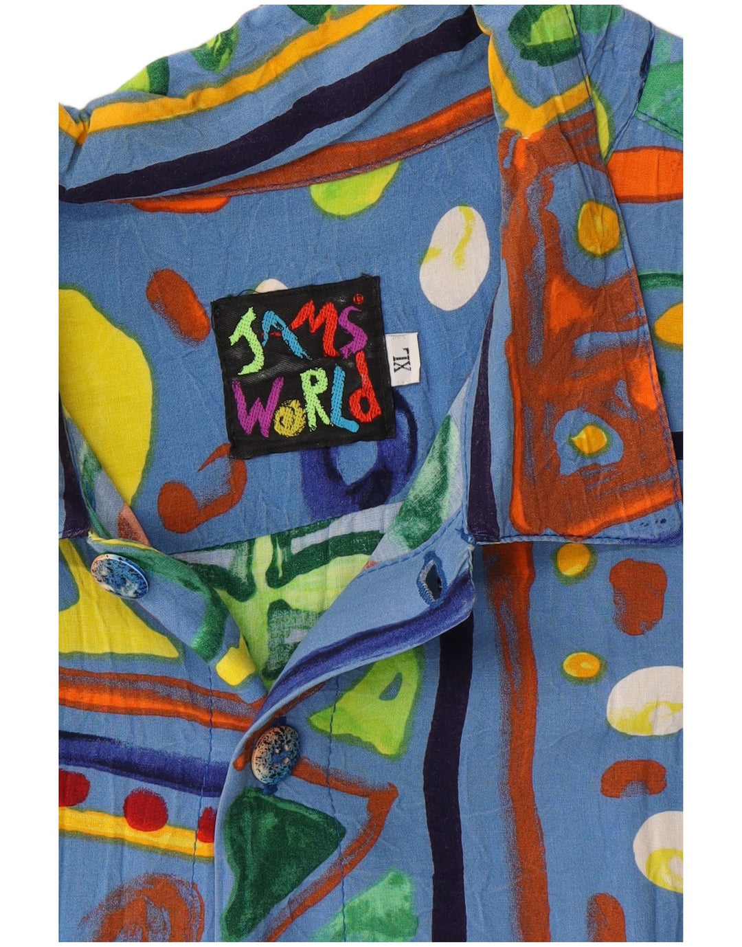 JAMS WORLD Muška košulja kratkih rukava XL Višebojna cvjetna