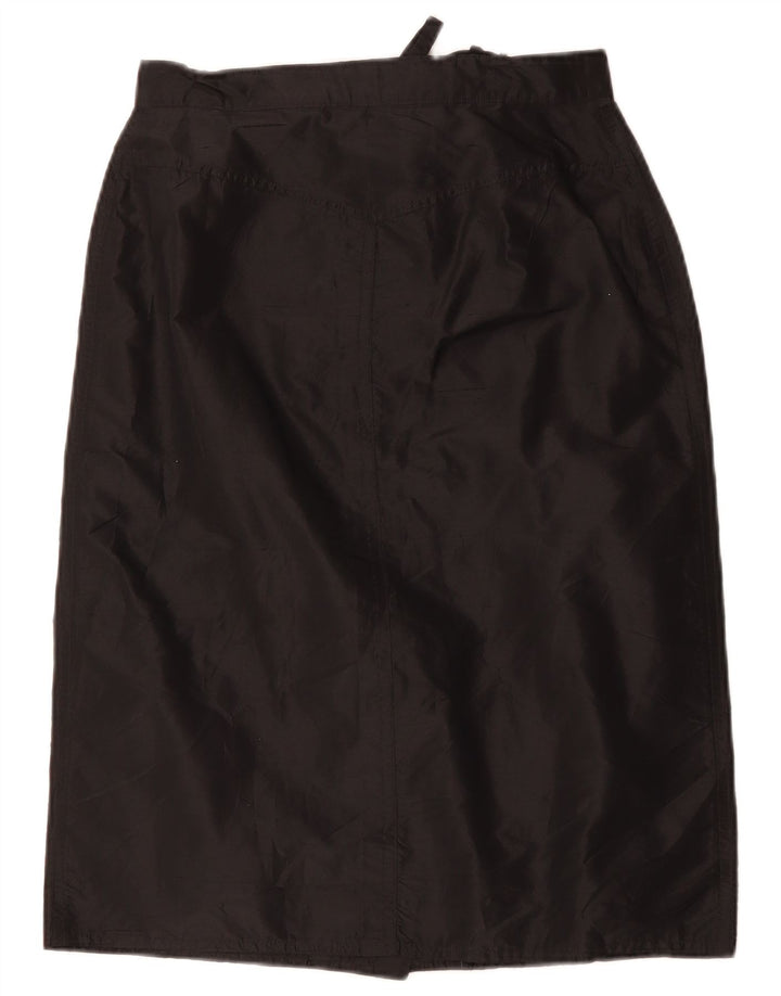 Vintage ženska ravna suknja visokog struka W28 srednje crna