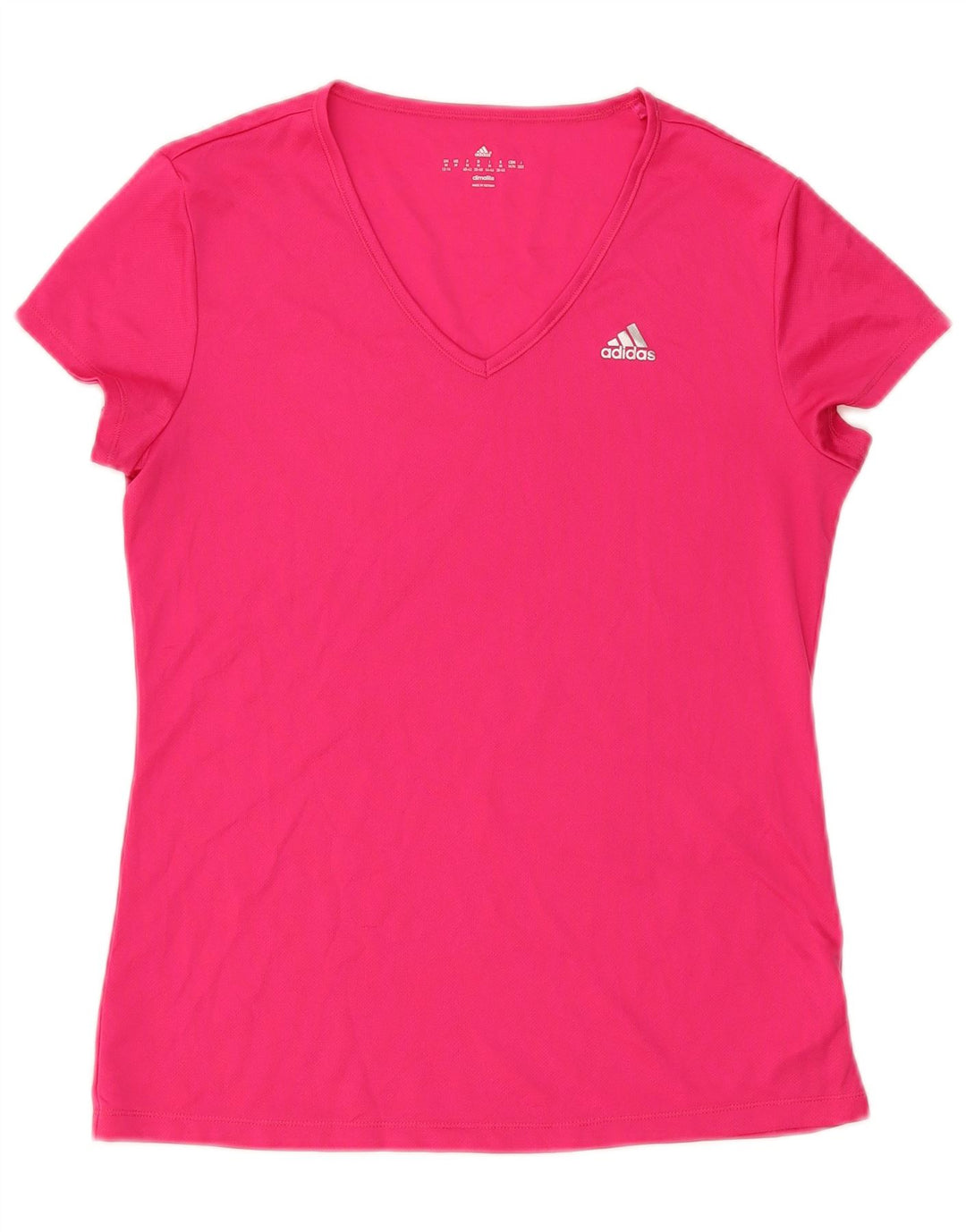 Adidas ženska majica kratkih rukava Climalite UK 12/14 srednje ružičasta poliester