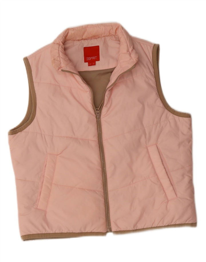 ESPRIT Womens Padded Gilet UK 14 Medium Pink Nylon Vintage Esprit and Second-Hand Esprit from Messina Hembry 