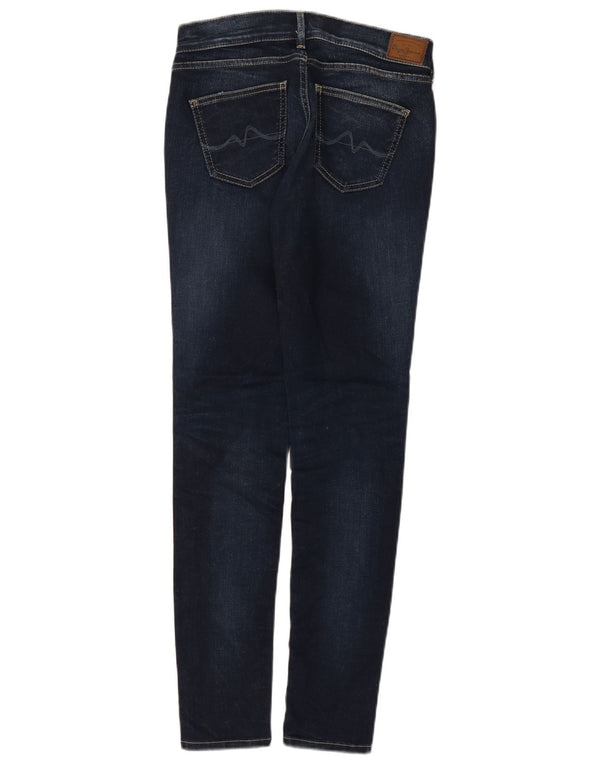 PEPE Jeans ženske uske traperice Regular Skinny W27 L30 tamnoplavi pamuk