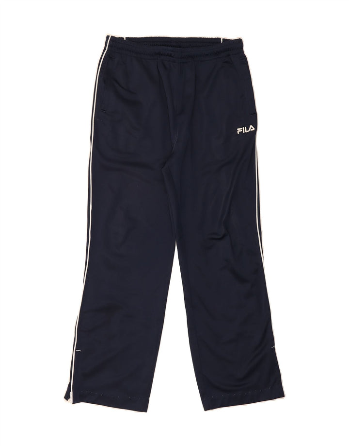 FILA Mens Graphic Tracksuit Trousers Medium  Navy Blue Polyester Vintage Fila and Second-Hand Fila from Messina Hembry 