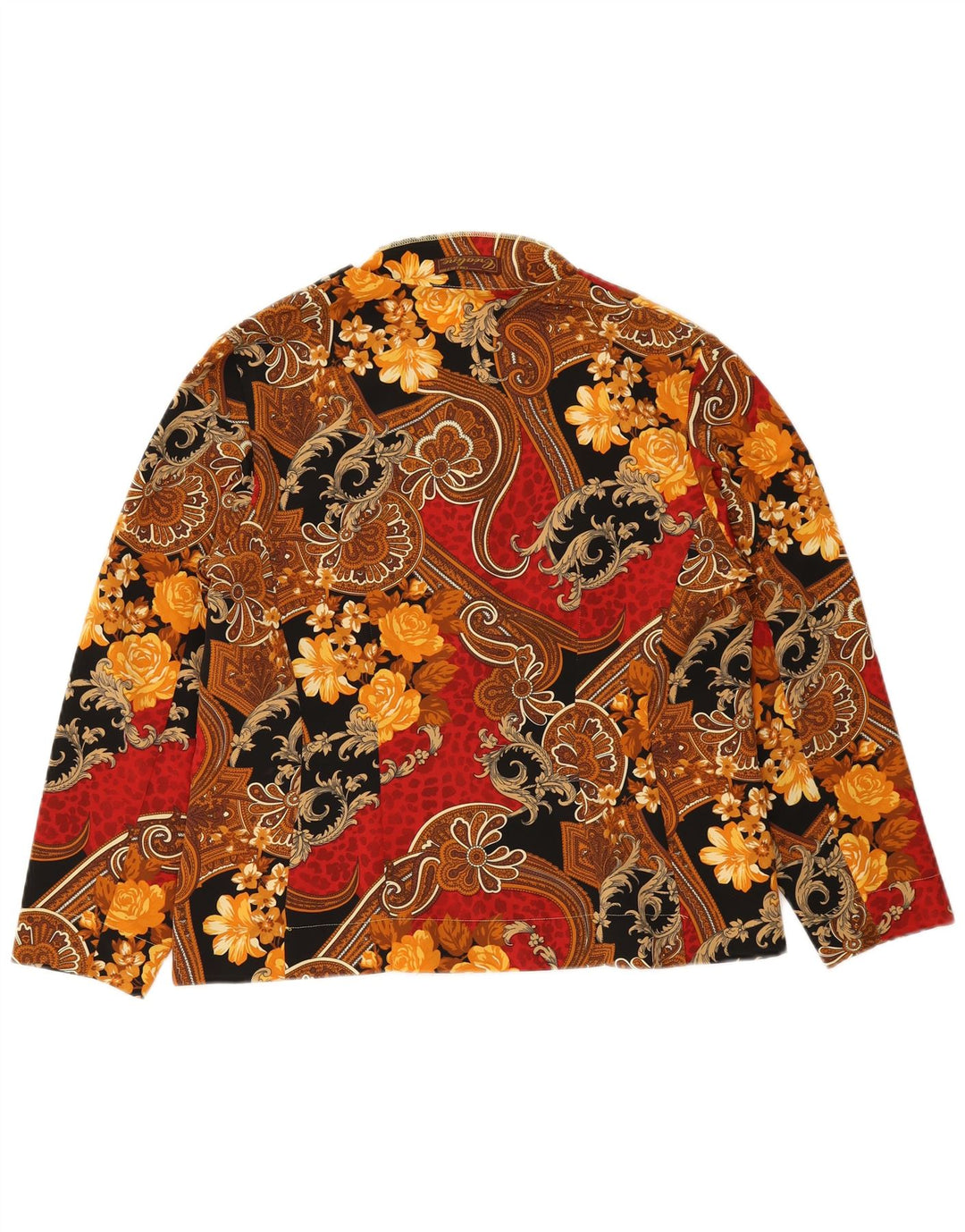 Vintage ženski sako s 5 gumba UK 16 Veliki raznobojni paisley