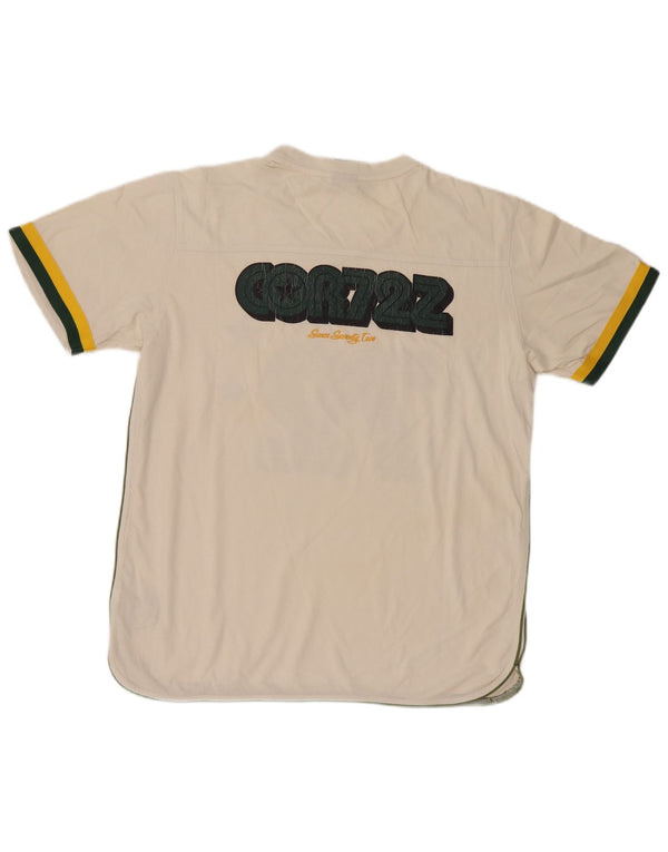 Nike Muška majica kratkih rukava s grafičkim motivima UK 42/44 Large Off White Cotton