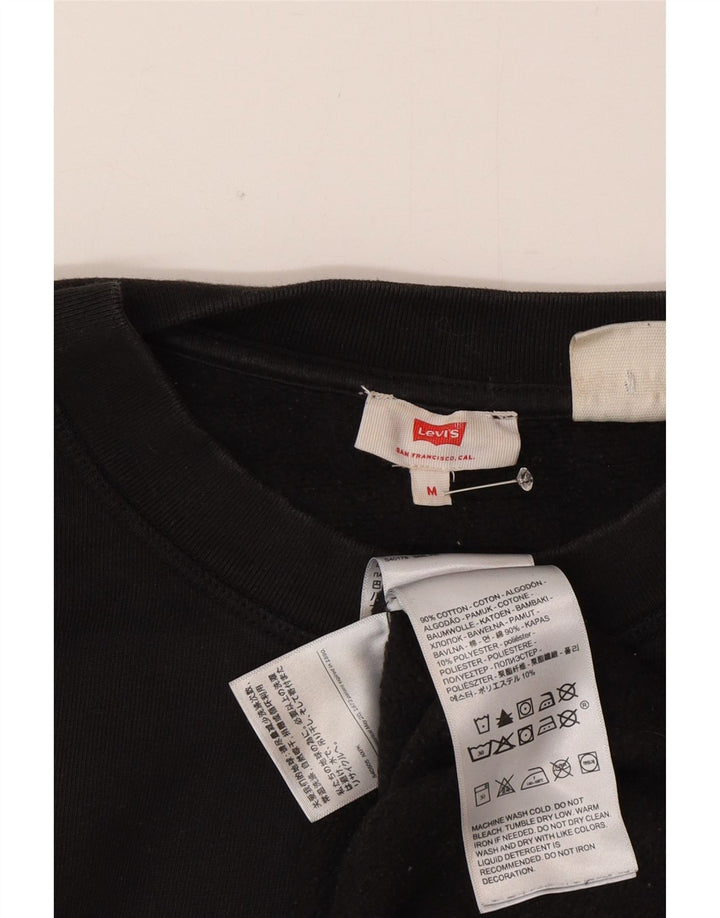 Levi's Ženska majica s velikim grafičkim motivima UK 14 Srednje crni pamuk