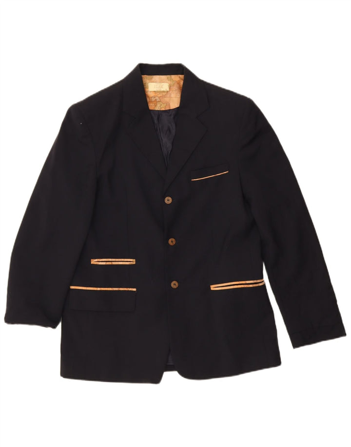 ALVIERO MARTINI Jakna sa 3 gumba za dječake 13-14 godina XL tamnoplava