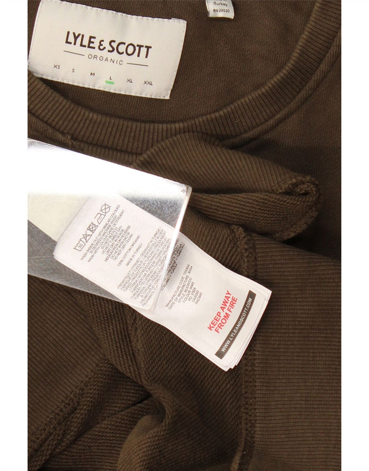 LYLE & SCOTT Muška dukserica Veliki kaki pamuk