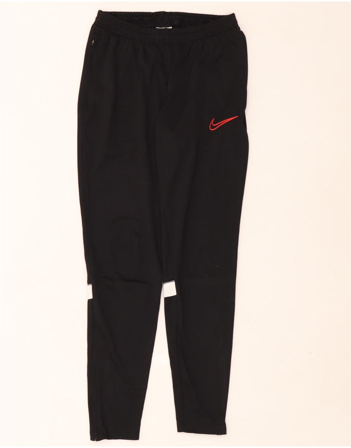 Nike muške Dri Fit hlače za trenirku male crne poliesterske boje