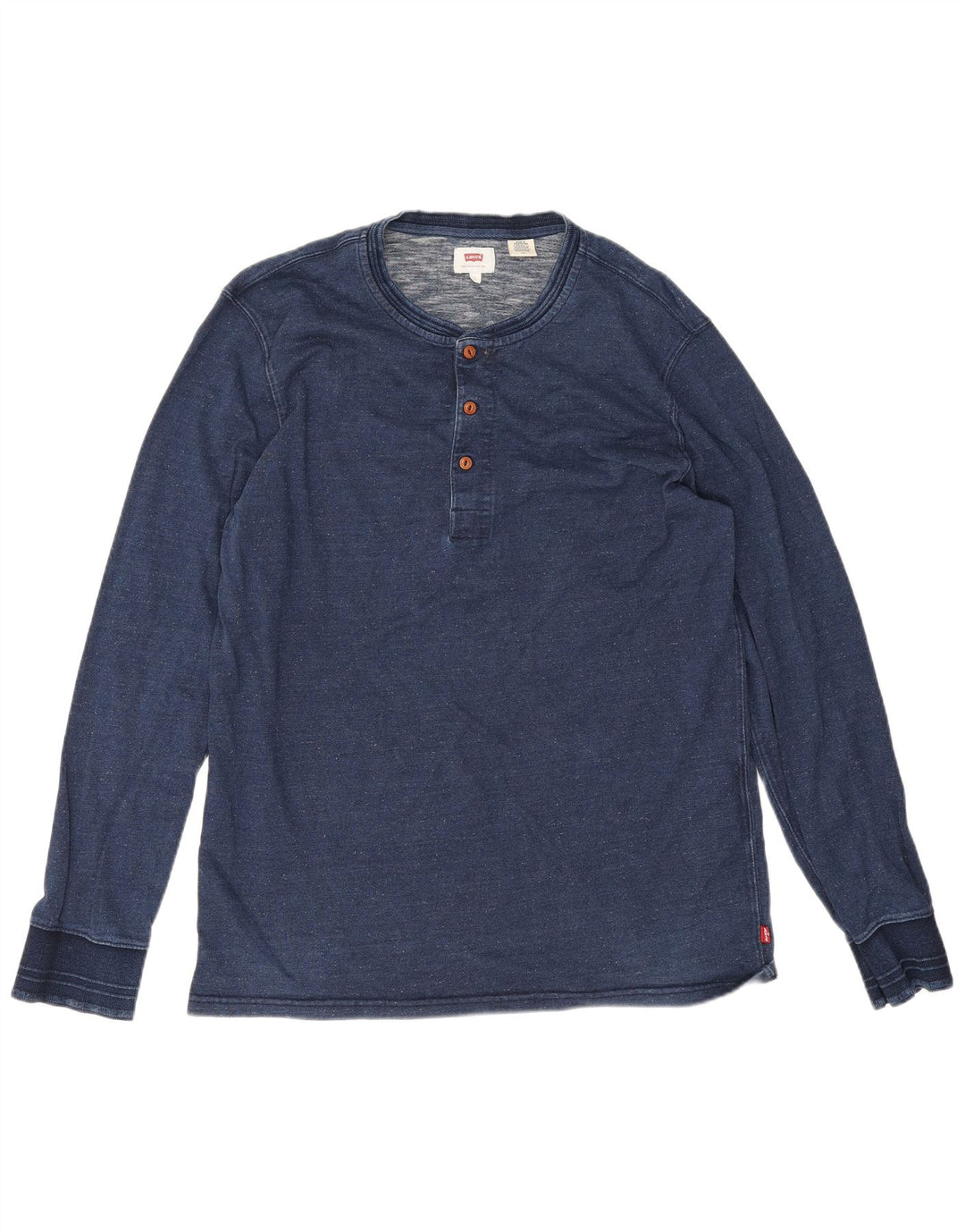 Levi's muška majica dugih rukava, veliki mornarsko plavi pamuk