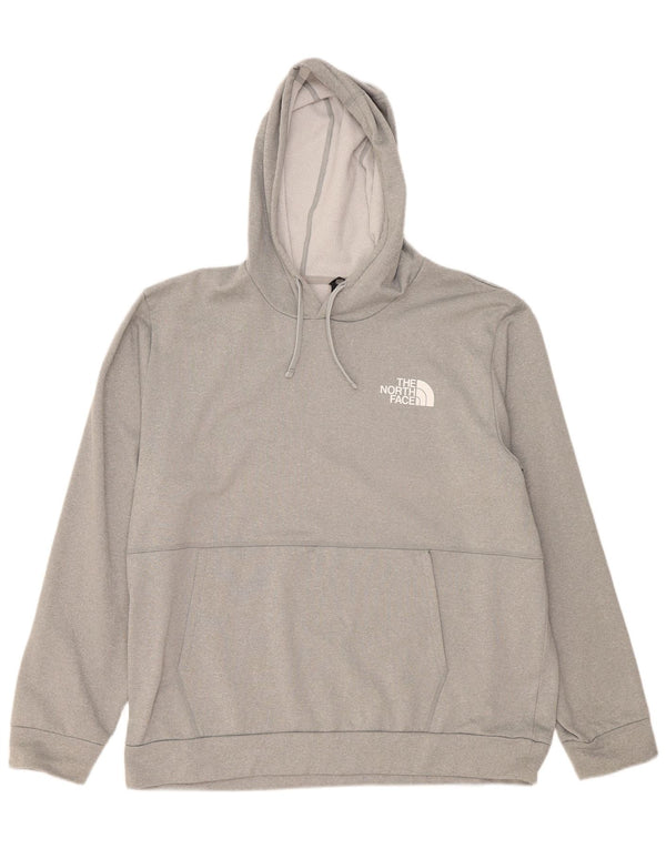 The North Face Mens Hoodie Jumper 2XL Grey Flecked Polyester