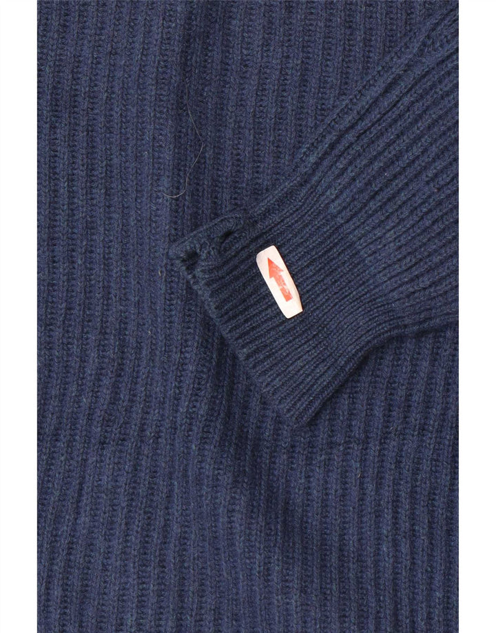 Massimo Dutti ženski kratki kardigan pulover UK 10 Mali tamnoplavi