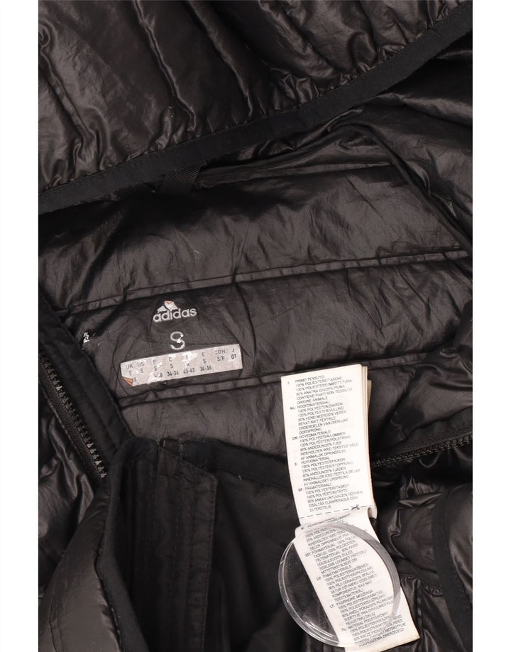 Adidas ženska podstavljena jakna s kapuljačom UK 8/10 mala crna poliester