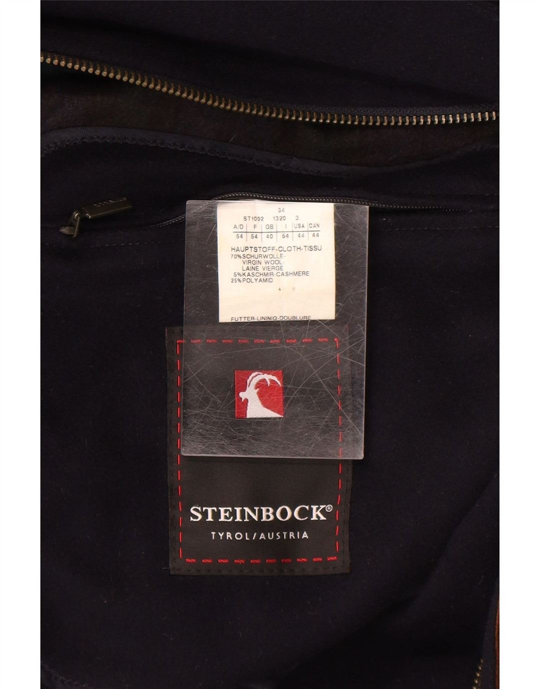 Steinbock muški kaput UK 40 Large tamnoplava vuna