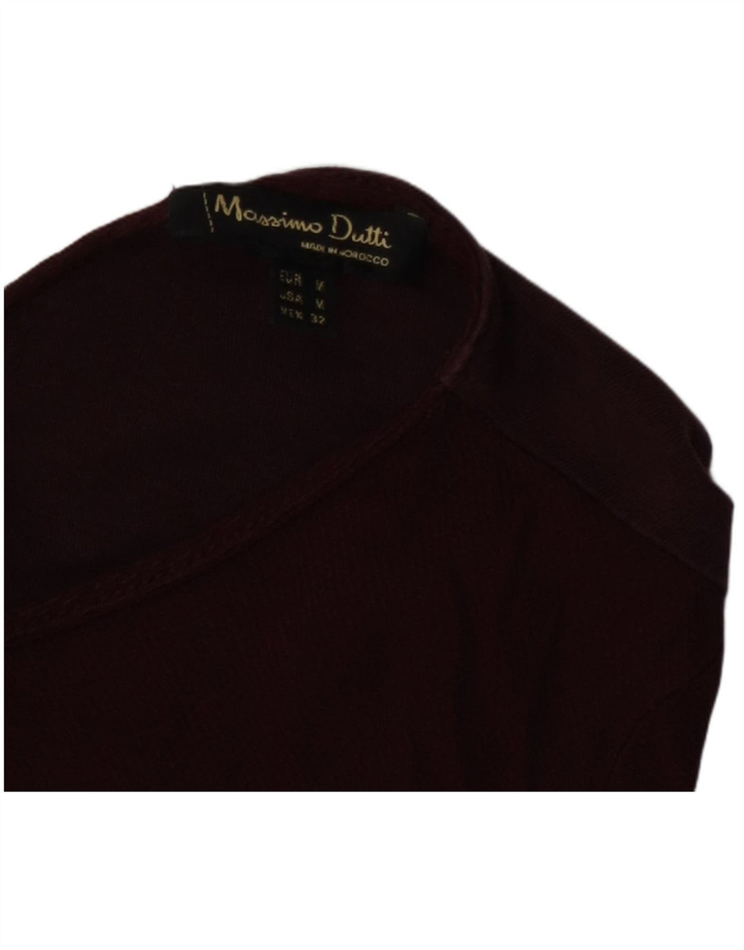 Ženska majica dugih rukava Massimo Dutti UK 12 srednje tamnocrvena