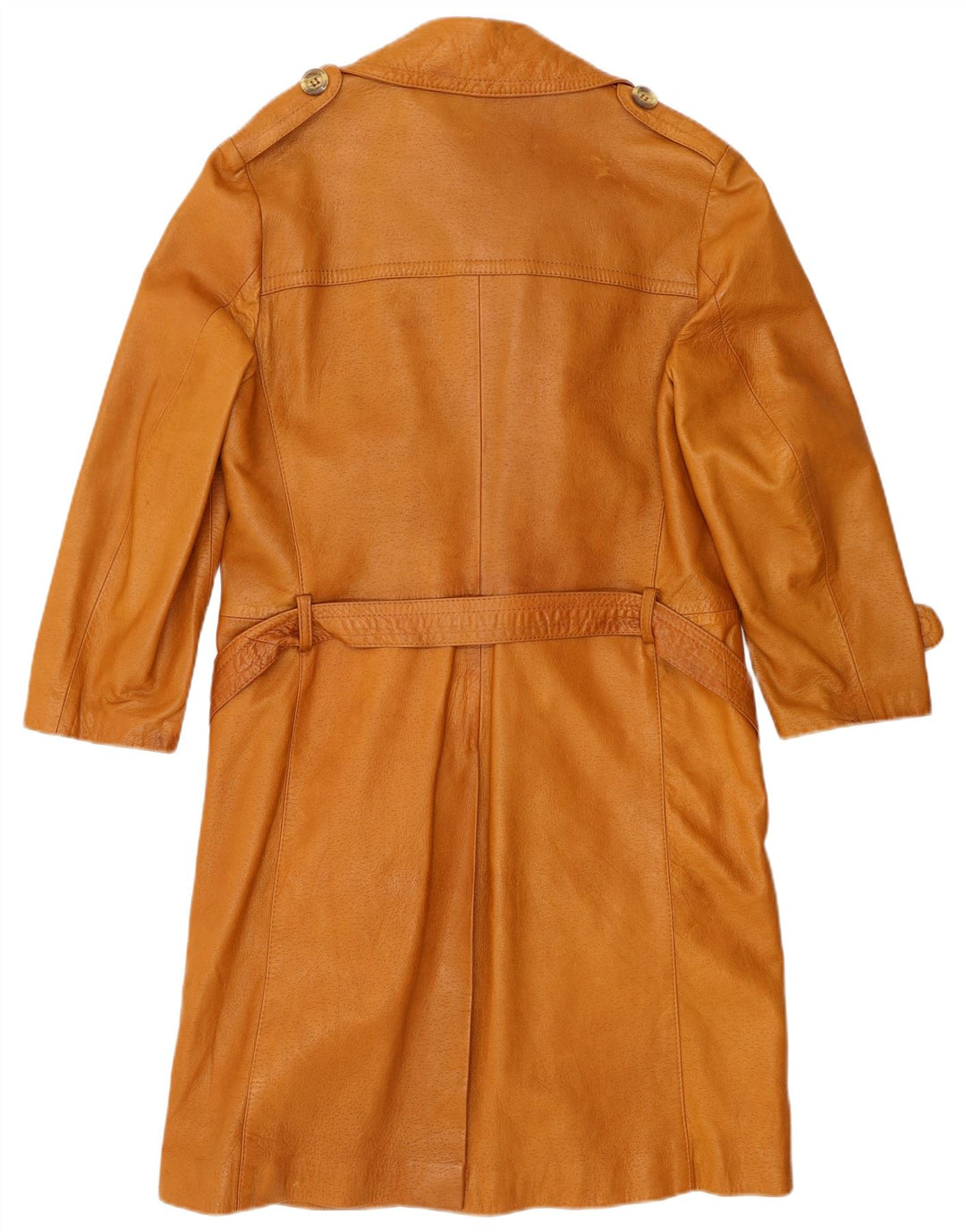 VINTAGE muški vojnički kožni kaput EU 46 mali bež