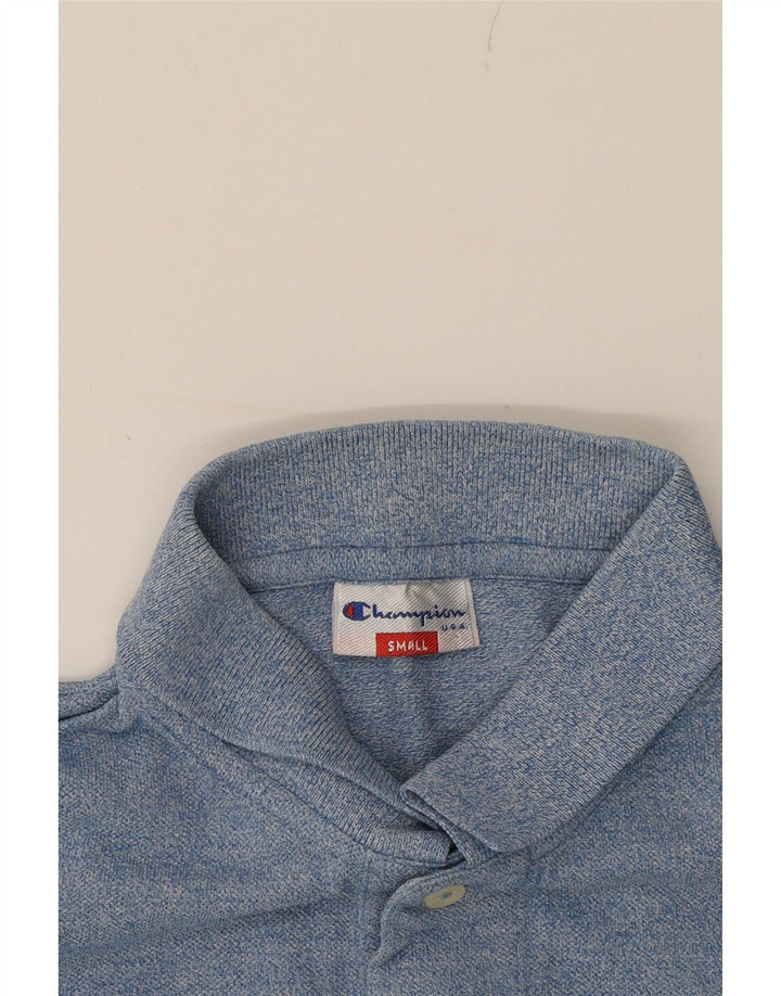 CHAMPION Mens Polo Shirt Small Blue Cotton Vintage Champion and Second-Hand Champion from Messina Hembry 